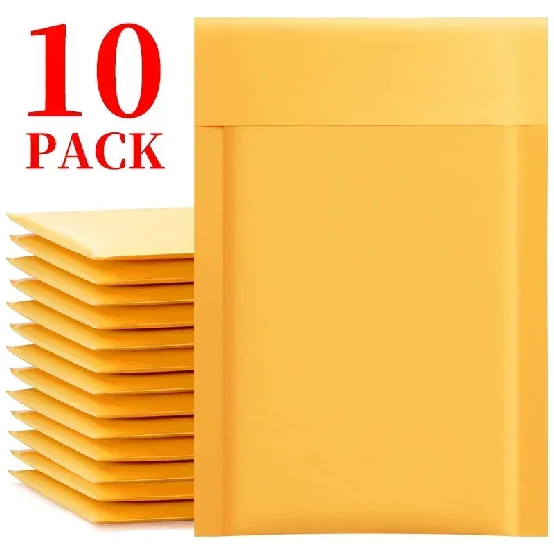 10-50PCS Kraft Paper Bubble Envelopes Bags Different Size Mailers Seal Adhesive Shipping Bag Waterproof Bubble Mailing Bags