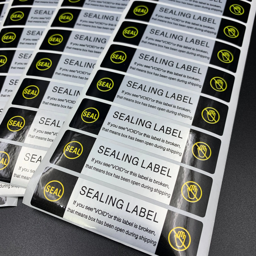 50pcs/100pcs VOID Bright Silver Shipping Sealing Label Stickers, Waterproof Tamper Proof Security Labels for Jar, Mailing Boxes
