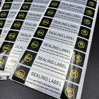 50pcs/100pcs VOID Bright Silver Shipping Sealing Label Stickers, Waterproof Tamper Proof Security Labels for Jar, Mailing Boxes