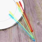50 Pcs Drinks Coffee Stirrers Swizzle Sticks Long Handle Mix Cocktail Beverage Acrylic