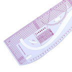 3245 Plastic Transparent French Curve Ruler SplIne Sewing Patchwork Feet Tailor Yardstick Cloth Cutting Rulers