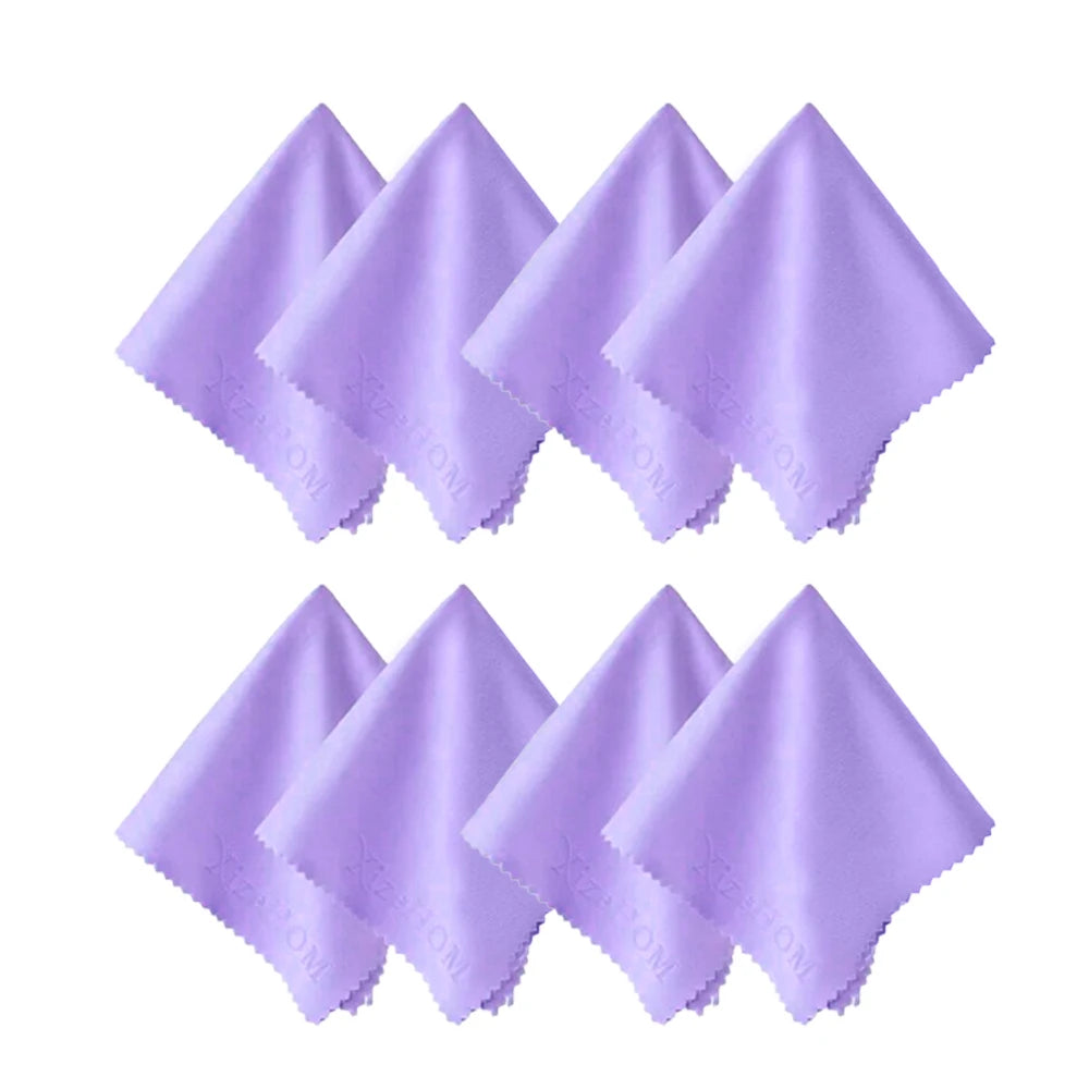 XizeHOM 8 pcs/lots High quality  Glasses Cleaner 20*20cm Microfiber Glasses Cleaning Cloth For Lens Phone Screen Cleaning Wipes