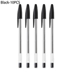 5/10 Pcs Black Red Blue Ballpoint Pen 1.0mm Ballpoint Pen Student Signing Pen Writing Pen Stationery School Office Accessories