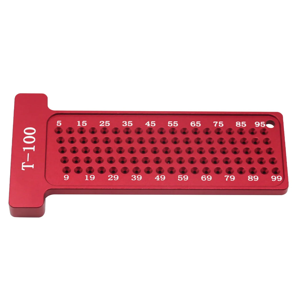 2pcs Center Finder and T-Square Hole Scribe Ruler Kit, Carpenter Center Measuring Tool, Metric & Inch Woodworking Projects Tool