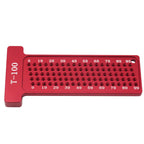 2pcs Center Finder and T-Square Hole Scribe Ruler Kit, Carpenter Center Measuring Tool, Metric & Inch Woodworking Projects Tool