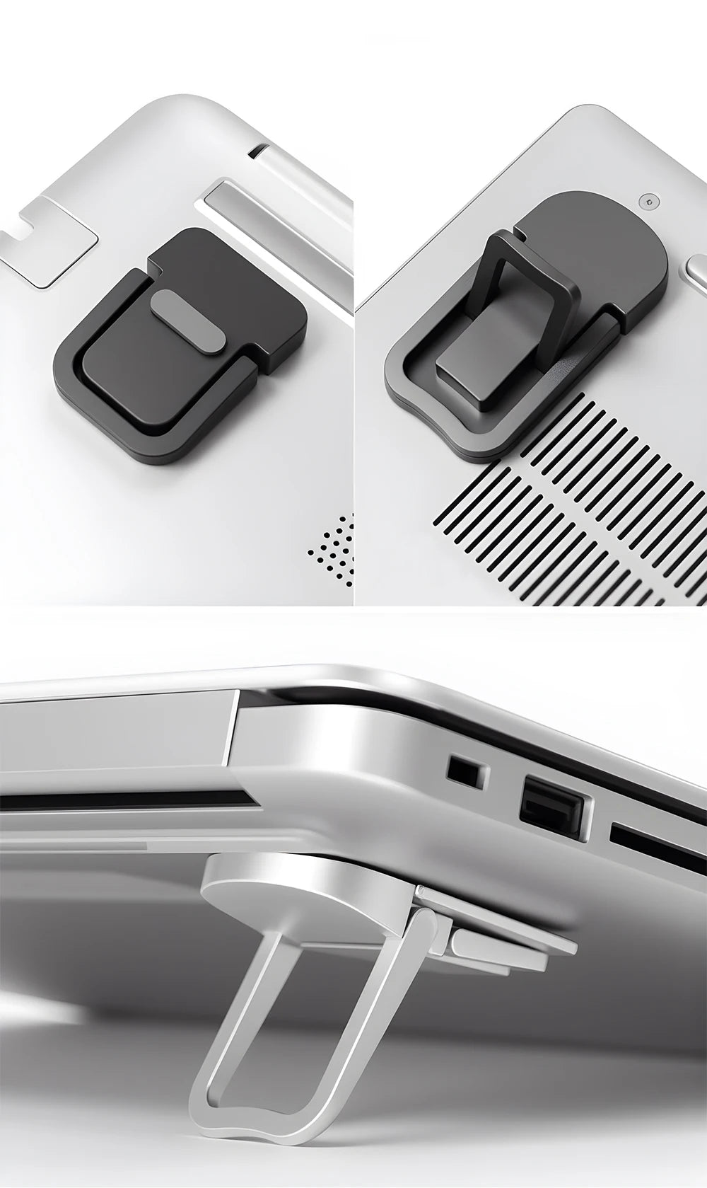 1 Pair Mini Portable Laptop Stand Computer Keyboard Holder Laptop Riser First/Second Gear Adjustment For Notebook Support