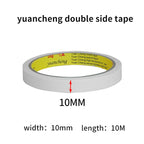 10M White Ultra-Thin Double-Sided Tape High-Adhesive Super Strong Hand Tearable Tape 5-40mm Wide for Crafting And Packaging