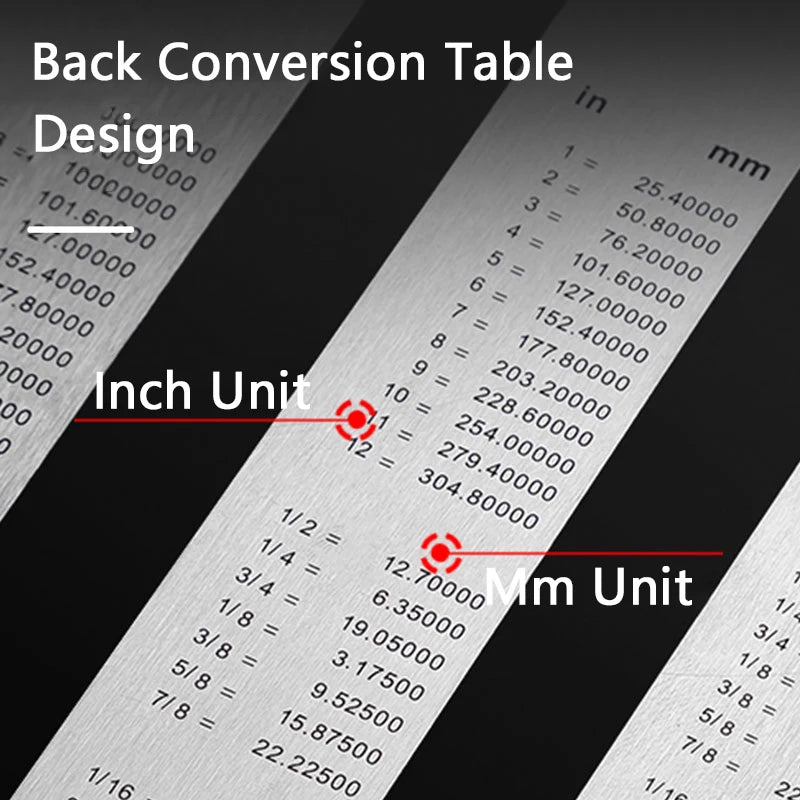 Deli Stainless Steel Ruler for Students And Woodworkers Straight Edge Measuring Tool for Drawing And Drafting 15/20/30/50cm