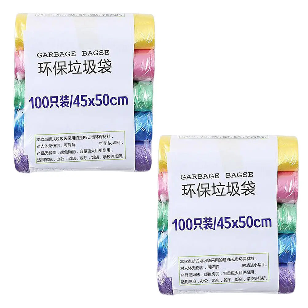5 Rolls/pack Household Disposable Trash Pouch Small Trash Bags Kitchen Storage Garbage Bags Cleaning Waste Bag Plastic Bag