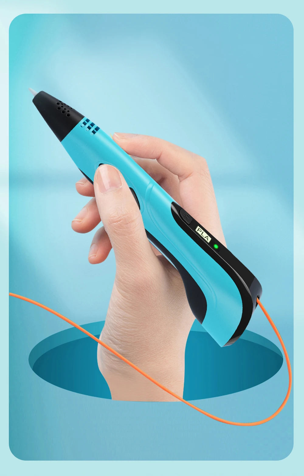 3d Pen for kids Creatived Toy DIY 3D Printing Pen Type-C Rechargeable 3D Pens Set with 200M PLA Filament for Children Gift