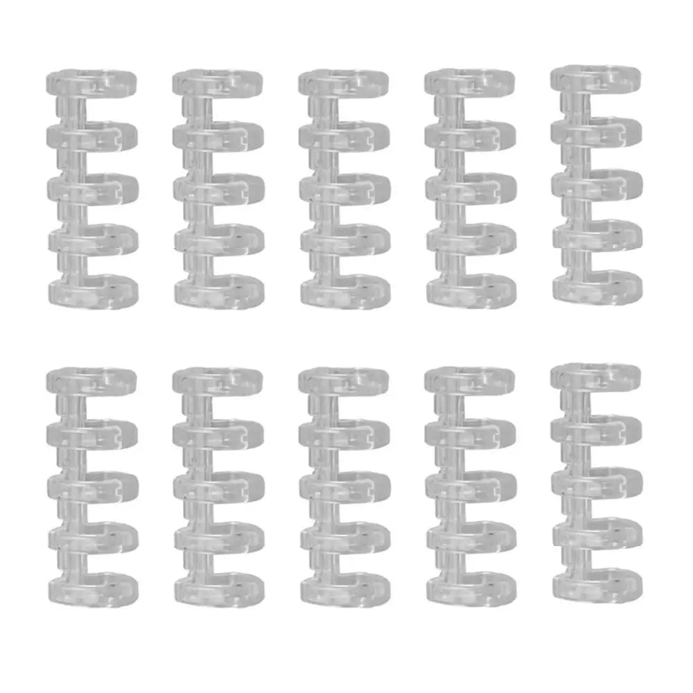 10Pcs Binding Spines Snap Split Binder Rings Learning Cards A4 A5 A6 Notebook Loose Leaf Stationery Office Supplies Plastic
