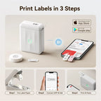 NIIMBOT D110 Upgraded Version Thermal Label Printer Mini Portable Name Tag Label Maker With Tape for Office Home Kitchen School