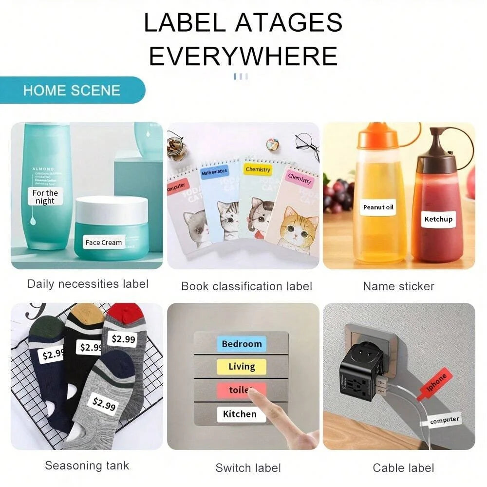 P15 White Label Paper Thermal Label Sticker Self-Adhesive Stickers For Marklife Q30 P12 P15 Mini Portable Thermal Printer 2025