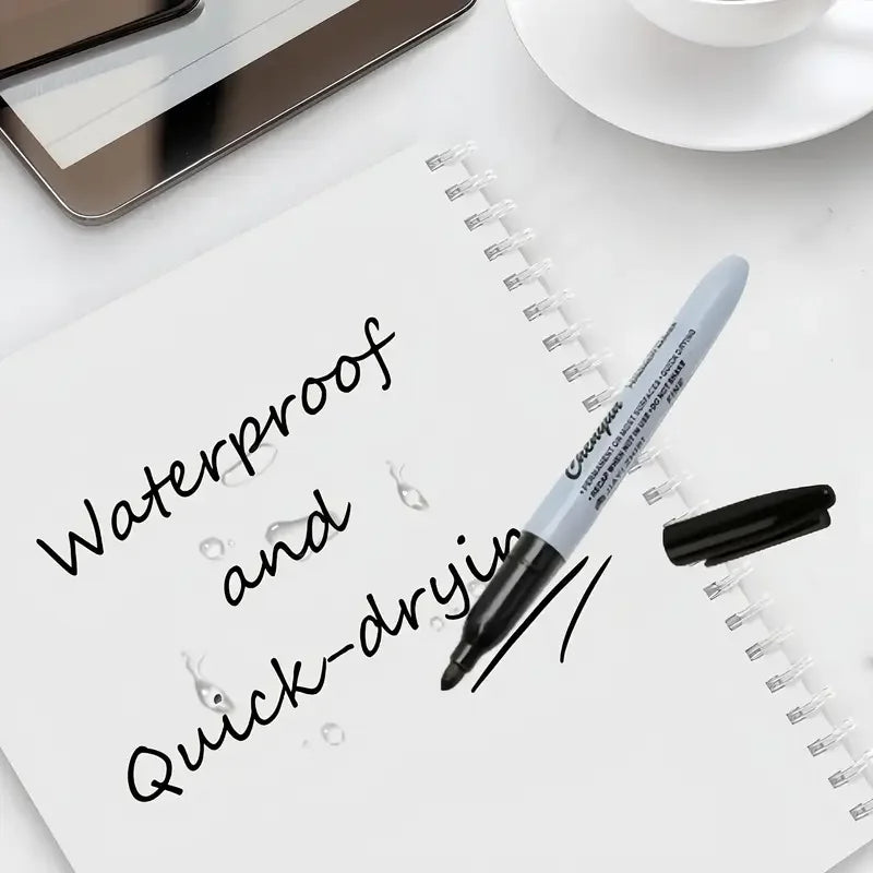 60pcs Fine Point Permanent Markers Pens, Perfect for Classroom, Office, Durable and Long-Lasting. No Suitable for Whiteboard