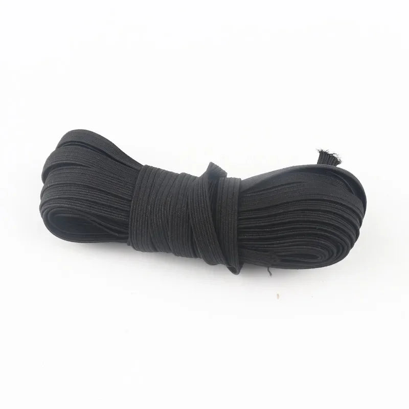 5m 10m 20m 40m 90m Elastic Elastic Band 6mm Color Sewing Household Rubber Band Elastic Band Garment Sewing Accessories