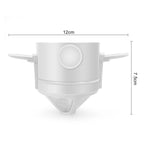 Folding Hand Brewed Coffee Filter Coffee Dripper Cone for Drip Coffee and Tea with Stainless Steel Holder No Filter Paper