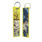 Dragon Ball Embroidery Cool Keychain Lanyard Anime Manga Series Badge Holder USB Pendant Portable Key Lanyard Accessories