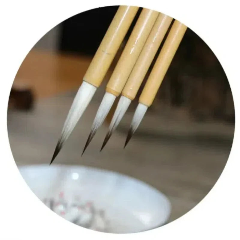 Mixed Hair Woolen Hair Chinese Calligraphy Brush Pen Slender Gold Brush Landscape Chinese Painting Brush Script Practice Brush
