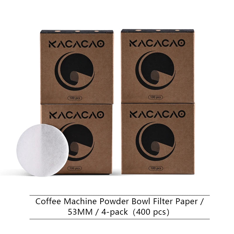 KACACAO Coffee Filter Paper Espresso Paper Filters 51/53/58mm 100pcs Puck Screen For Delonghi Breville Portafilter Machine Tools