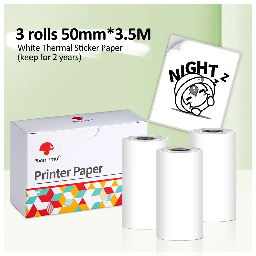 Phomemo M02Pro Mini Portable Thermal Printer Wireless Photo Labeler 300dpi Inkless Printing 15/25/50/53mm for Easy Labeling