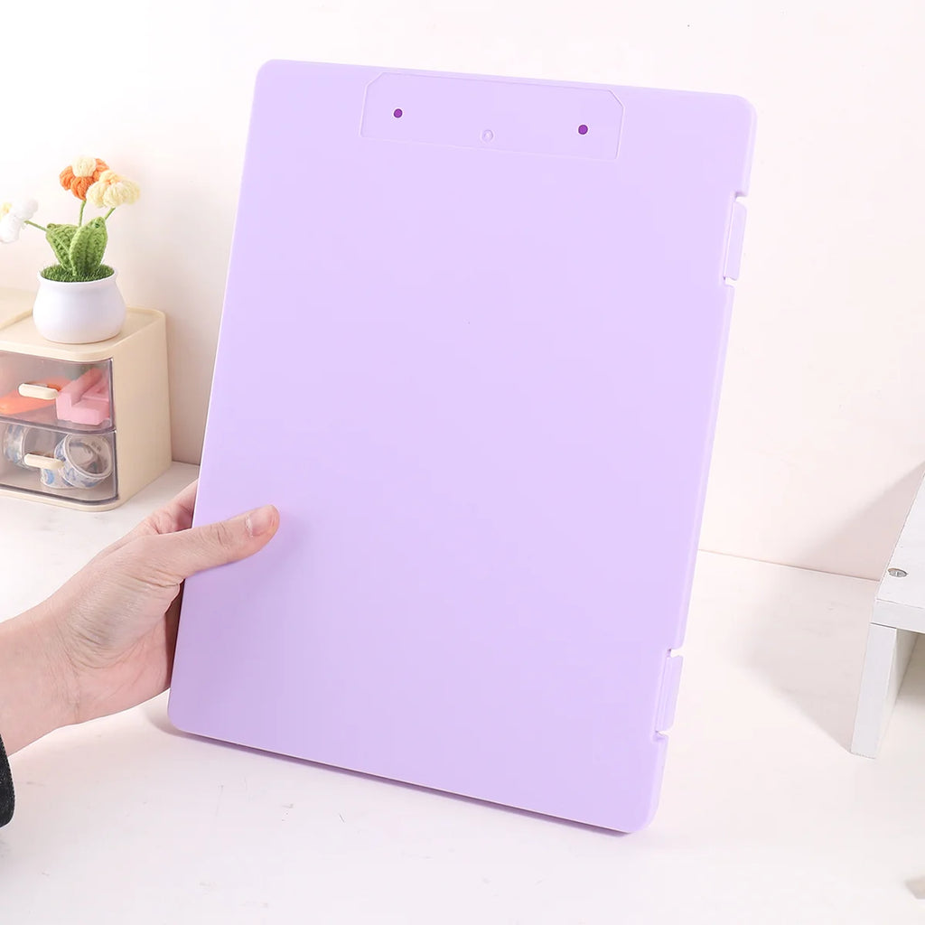 A4 Multi-functional File Folder Desktop Test Paper Organizer Office Document Board Folder Storage Box Writing Board, Office