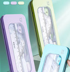 7Pcs/Set Student Compass Set School Mathematical Rulers Multi-Function Learning Professional Drawing Tool Girls Gifts Stationery