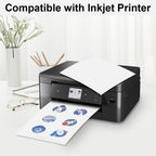 10 Sheets A4 Vinyl Sticker Paper Transparent Printabe Label for Inkjet Printer Self Adhesive Copy Paper Waterproof Sticker Decal