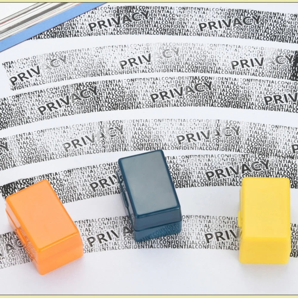 ABS Privacy Smear Confidentiality Stamp Confidentiality Theft Protection Roller Privacy Seal Security Colorful