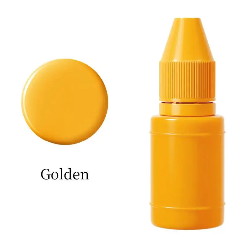 10ml Self-Inking Colorful Ink for Photosensitive Stamp Refilling Ink Red Green Blue Black Orange Rose red Chocolate Coffee White