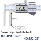 5-150mm Inner Groove Electronic Caliper Inner Diameter Outer Groove Inner Hole Measurement Tool Inner Hole Vernier Caliper