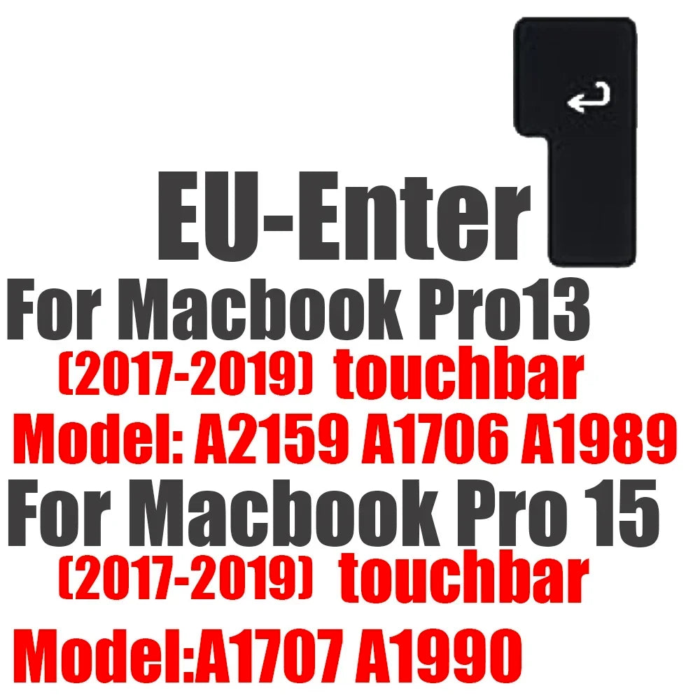 Keyboard Cover for Macbook Air 13 15 Pro 14 16 Touch Bar ID Silicone Protector Skin EU A3113 A3112 A3240 A2337 A3401 M1 M2 M3 M4