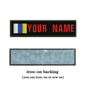 Canary Islands Flag 10X2.5cm Embroidery Custom Name Text Patch Stripes Badge Iron On Or  Patches