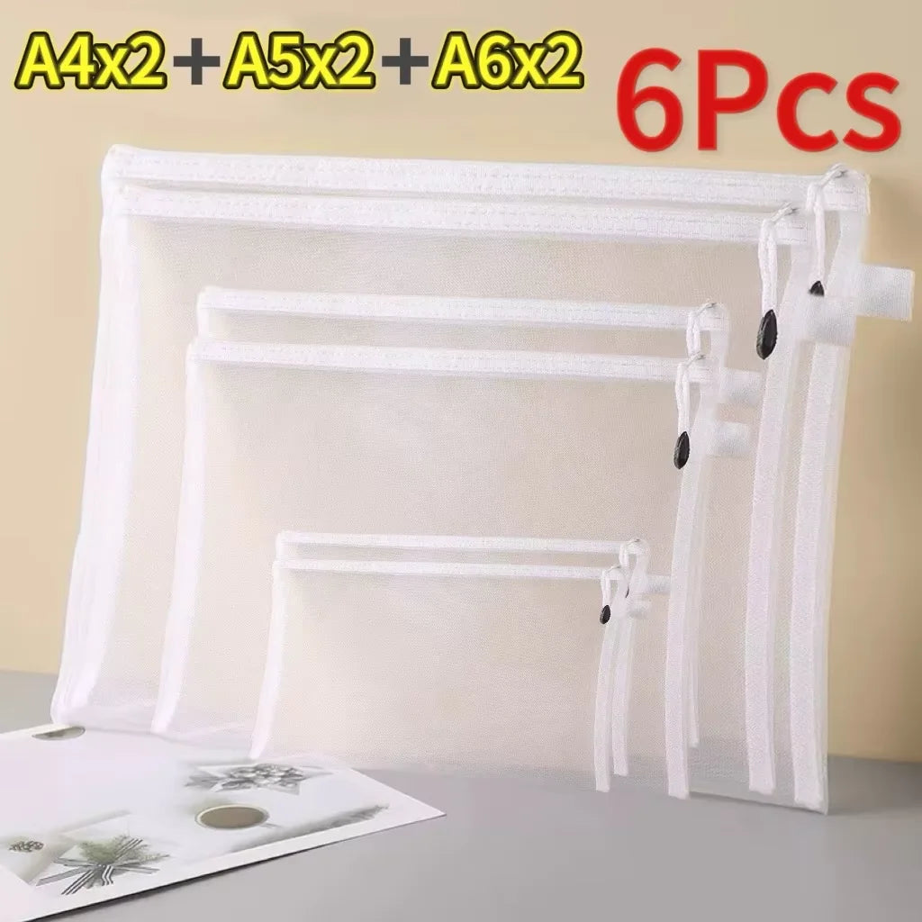 New Puzzle Storage Bag Children's Building Blocks Small Toys Special Sorting Bags Transparent Mesh Gauze Zipper Mesh Bags