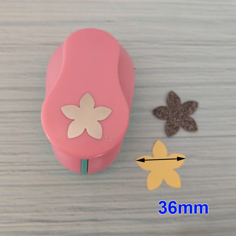 49mm 37mm 2.5cm 1.6cm Sakura Petal Craft Hole Punch Scrapbooking School Paper Puncher EVA Cutting Tool Child DIY Cutter