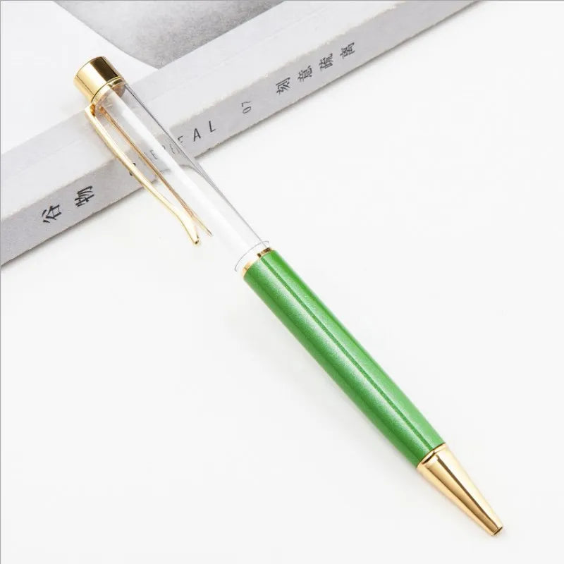 10 Pieces of Ballpoint Pens DIY Empty Pen Barrels for Handmade Quicksand Pens, Floating Flower Pens, Business Event Signature Pens, and Souvenirs