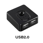 USB 3.0 Switcher KVM Switch 1x2/2x1 Bidirectional USB Hub for Computer Laptop to Keyboard Mouse Printer U Disk USB 2.0 Extender