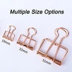 High Quality 51/32/19mm Multicolor Metal Binder Clip Clamp Paper Bookmark Clips Decorative Journal Clips School Office Supplies