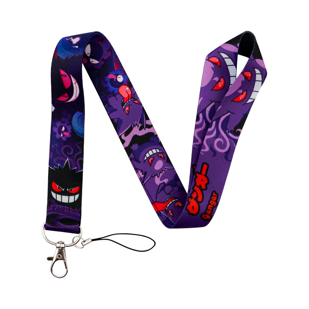 Cute Anime Monster Lanyard Card Holder Colorful Neck Strap for Key ID Card Phone Straps Badge Holder Key Ring Accessories Gifts