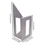 Multifunctional Square 45/90 Degree Gauge Angle Ruler Measuring Woodworking Tool