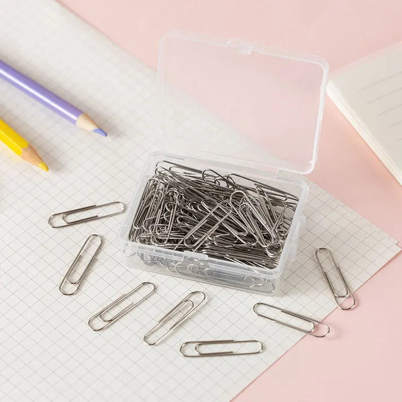 50pcs/box 28mm Macaron Colored Paper Clips, Creative Accounting Decoration Materials, Bookmarks, Paper Clips