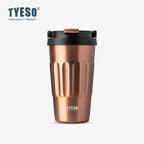 Tyeso 400ML/500ml Vintage Vacuum Flasks Insulated Coffee Mug 304 Stainless Steel Portable Travel Cup Handheld Thermos Hot Cold