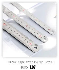 JIANWU Black Metal Compass Geometry Set Zinc Alloy Multifunction-clip Pen Compass Writing Drawing Tools School Office Stationery