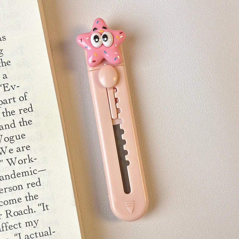 1Pc Creative Art Knife Cute Cartoon Express Delivery Artifact Portable Paper Cutter Hand Account Knife Letter Opener Sword