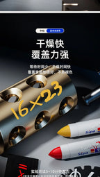 Solid Paint Marker Oil-based Ink Waterproof High Temperature Resistant for Writing Marks on Metal Wood Plastic Glass Stone
