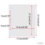 A5 3 Ring Binder Kpop Photocards Holder Photo Album Pocket Sleeves Clear Photo Card Collect Book Loose-leaf Binder Sheet Inserts
