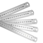 Stainless Steel Metal Straight Ruler Precision Double Sided Precision Measuring Tool Scale Metric Ruler Accessories 15-40cm