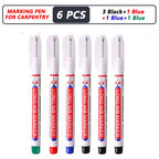 iLMH 4-40Pcs Deep Hole Long Nib Head Marker For Metal Perforating Pen Waterproof Bathroom Woodworking Decor Multi-Purpose Tool