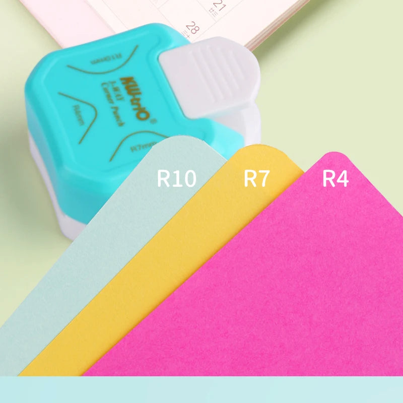 4 in 1 Tag Punch Corner Rounder Cutter Paper Label Punch for Scrapbooking Card for DIY Paper Card Photo Card Making Supplies