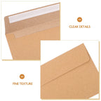50Pcs Classical Kraft Blank Paper Envelopes Gift Card Envelope Vintage Greeting Card Envelopes For Wedding Party Invitation