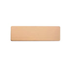 10pcs Laser Engraving Name Badge Holder Round Corner Gold Color Stainless Steel Badge Blank Material 70x20mm